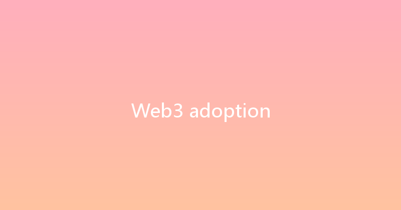 Web3 adoption 