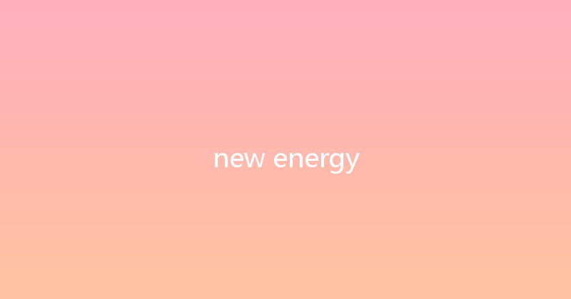 new energy 